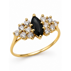 Pre Owned 18ct Sapphire and Diamond Ring ZC8